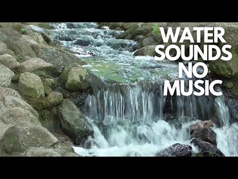 4 Hours Relaxing Running Stream - Great For Meditation or Sleeping - NO MUSIC, Peaceful Water Sounds