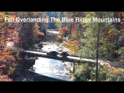 Overlanding the Blue Ridge mountains in the fall of 2023
