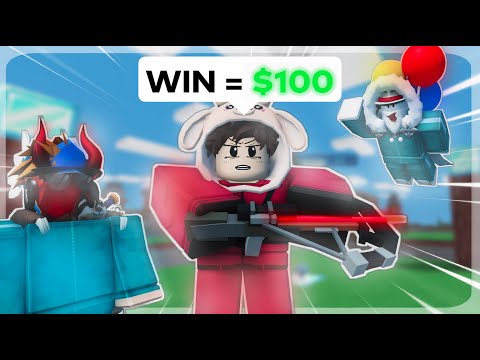 $100 Squid Game Twornamint In Roblox Bedwars!