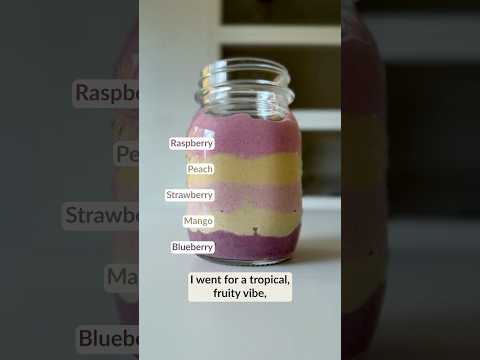 Layered Smoothie?! 🍓🥭 A Beautiful Twist on a Classic