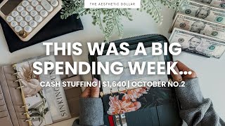 Cash Stuffing ✨ $1,640 | Sinking Funds & Savings Challenges
