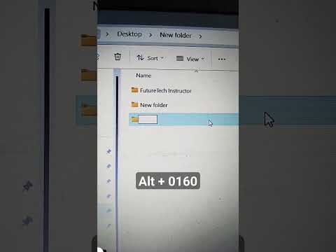 बिना नाम का फोल्डर कैसे बनाएं ? #tricks #computertricks #shortsfeed #shorts