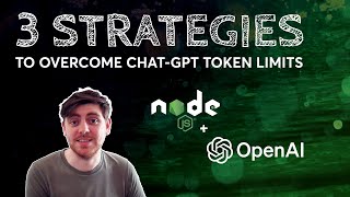 Node.js + ChatGPT (plus Advanced Strategies to Overcome the Token Limits)