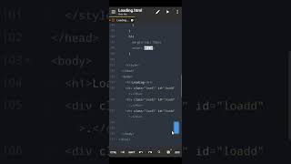 Simple loading animation 👌 by html and css