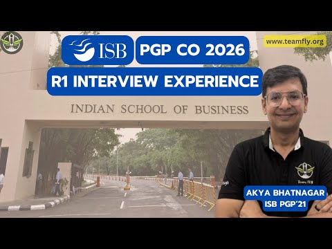 ISB PGP Co 2026 R1 Interview Experience | All about the New Format