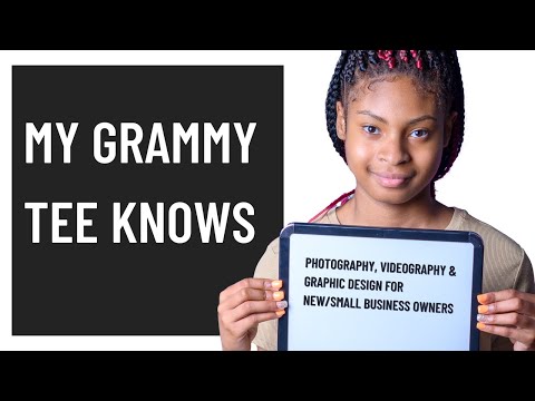 Grammy Tee Knows Videography, Photography & Graphic Design