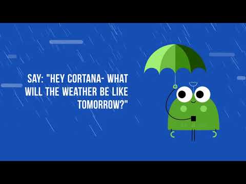 Checking the Weather with Cortana