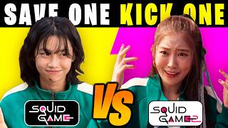 PICK one KICK one! Squid Game 1 VS 2! 🦑🎮 Season Battle QUIZ!