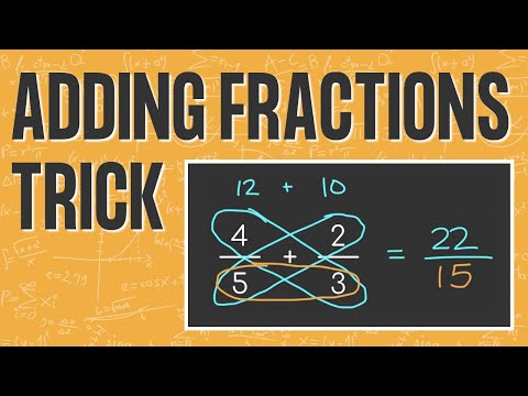 FRACTION ADDITION TRICK | Easy Way to Add Fractions | Cross Multiplication
