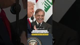 Pakistani PM Shehbaz Sharif’s Reactions as Trump Says “India & Pakistan Are Going to Live Nicely”