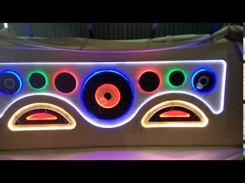 TEMPO TRAVELLER INTERIOR MODIFICATION | TEMPO TRAVELLER LIGHT EFFECT