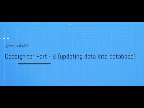 PHP Codeigniter Tutorial in Hindi #8 Updating data into database #update #data #into #database