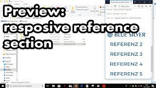 Webdesign: Responsive Reference Section Preview