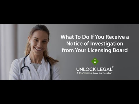 Professional License Investigations: Managing California Boards | Unlock Legal