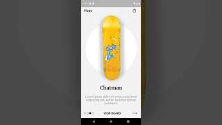 Skateboard Decks Design App (iOS/Android App Demo) - Flutter UI Demo / Challenge