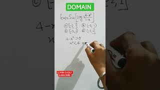 Domain of function short trick #shorts #maths #mathtricks #mathtricksforfastcalculations