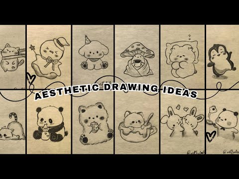 Cute Drawing Ideas for Kids ✨ | Aesthetic Drawings for Beginners | Kids Drawing | Simple Sketches