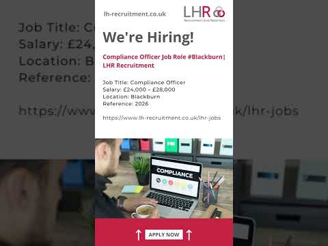 Compliance Officer Role Available #Blackburn | LHR Recruitment