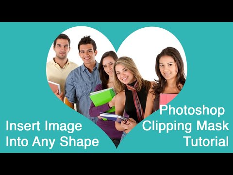 Insert Image Into Any Shape | Photoshop Clipping Mask Tutorial Revised