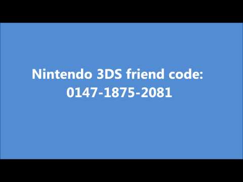 Nintendo 3DS XL Friend code exchage...