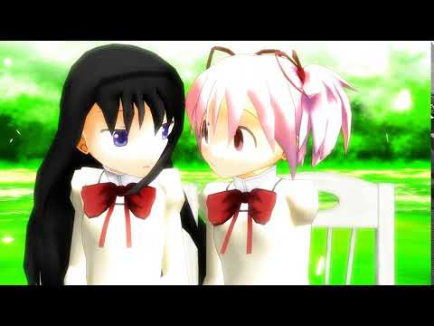 (MMD) Madoka Magica - HomuMado Nuzzle