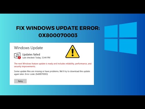 Windows Update Error 0x80070003: Step-by-Step Fix Tutorial (2023)