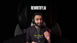 Your AI essays are getting FLAGGED? Try this Software #Rewritify.AI