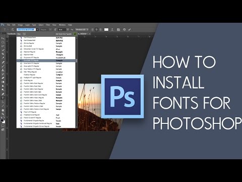 Easy Ways to Install Fonts for Photoshop CS6/CS5/CS4/CC