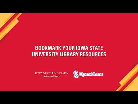 Bookmark your library resources