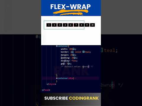 CSS Flex-Wrap Property #shorts #shortsvideo #youtubeshorts #shortsfeed #css #frontend #coding