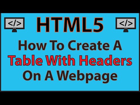 How to Create a Table with Headers in HTML – Beginner-Friendly Tutorial