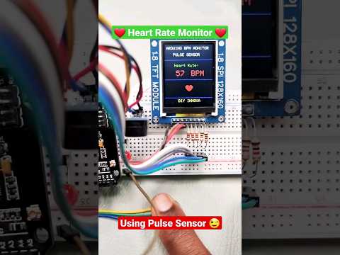 Monitor your HEARTBEAT Like a PRO with Arduino and Pulse Sensor ❤️❤️ #diy #arduino #sensor #how #lcd