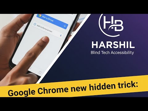 Google Chrome new hidden trick create web apps on your home screen using TalkBack