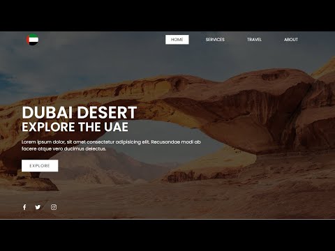 How To Make A Website Header Just Using HTML And CSS - Step By Step Tutorial