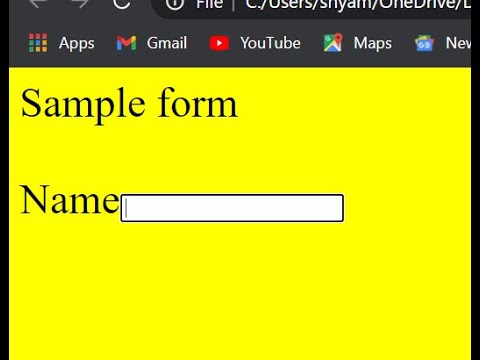 How to add form in html ?