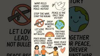 slogans on stop war 🥷🏻⚠️| #stopwar #sloganwriting #trending #viral
