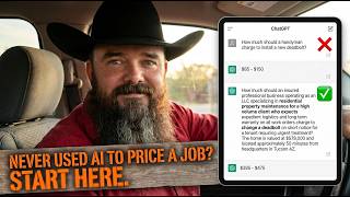Most Handymen Are Using AI Wrong — Here's How To Price Handyman Jobs Right