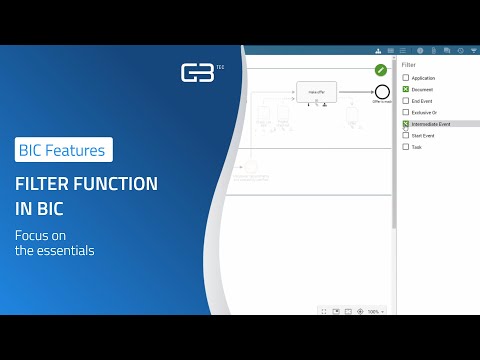 Filter function in BIC - Focus on the essentials