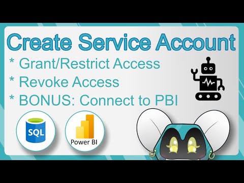 [SQL] Create Service Account with Limited Access - BONUS: Connect SQL to PowerBI