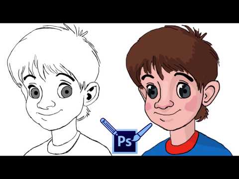Pencil Tool vs Brush Tool Photoshop | Sketching And Painting Anime Character