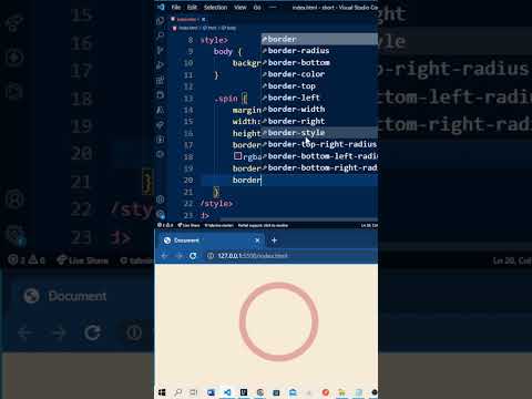 CSS spinner animation #shorts