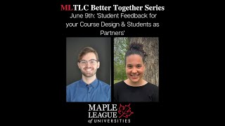 Better Together: Student Feedback for Your Course Design
