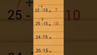 Teen fifteen Maths Tricks#Shorts