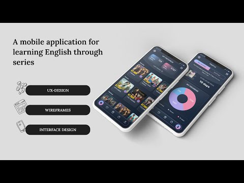 A mobile application for learning English through series