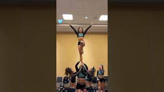 one more week!! 👑🩵 #cheerleading #allstarcheer #cheer #seniorelite #cheerextreme #stunt #cea