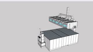 Two car spray booths + 5 car body sanding preparation rooms