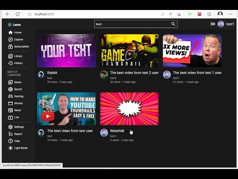 Video streaming app