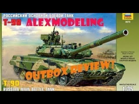 OUTBOX REVIEW ZVEZDA 1 35 T-90 RUSSIAN TANK