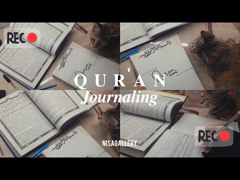 How to Create Quran journal 📖 How I do my my Qur'an journaling ✍️Journal with me✍️📖❤️