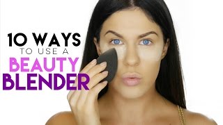10 WAYS TO USE A BEAUTY BLENDER | BEAUTY BLENDER HACKS!!
